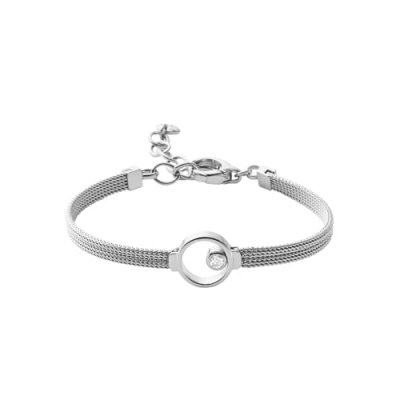 SKAGEN  Bracelet Argent&eacute; avec Anneau et Cristal pour Femme, Skj0834040