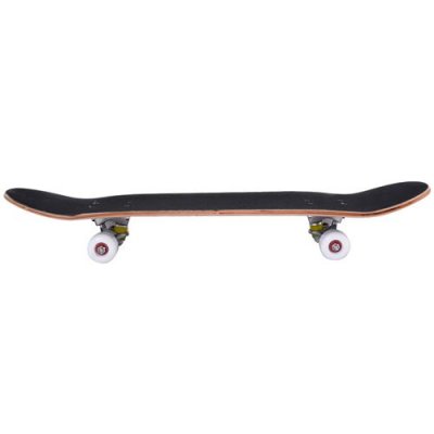 GENERIQUE Skateboard GIANTEX &agrave; 4 Roulettes Bleu R&eacute;tro Longboard Planche en plastique cruiser complete roller
