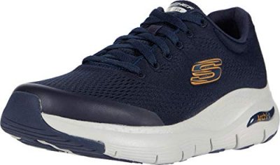 SKECHERS  Arch FIT, Sneaker Homme, Navy Textile/Synthetic/Trim, 44 EU
