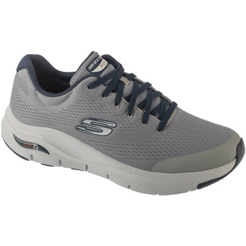 SKECHERS  Homme Arch FIT Sneaker, Gray Textile Synthetic Navy Trim, 42 EU