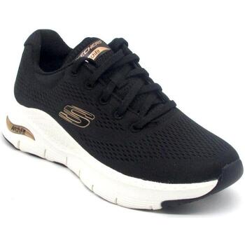 SKECHERS  pour femme. Arch Fit Sneakers - Big Appeal noir, or