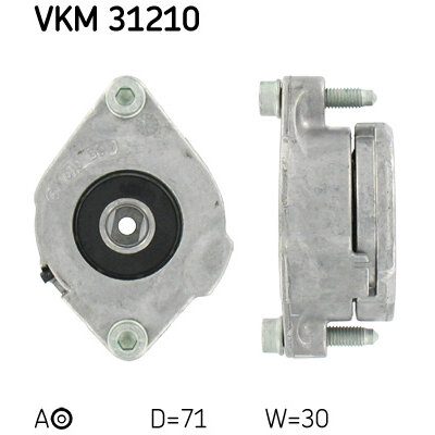 SKF  Galet tendeur (courroie d'accessoire) VKM 31210 VOLKSWAGEN GOLF
