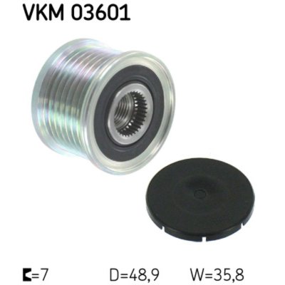 SKF  Poulie (alternateur) VKM 03601 RENAULT LAGUNA