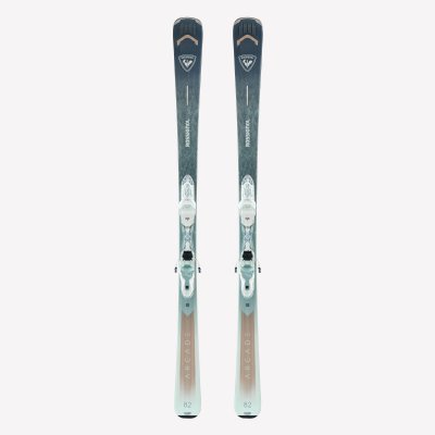 ROSSIGNOL Ski All Mountain avec fixations femme , Arcade 82 W amande et blanc - 