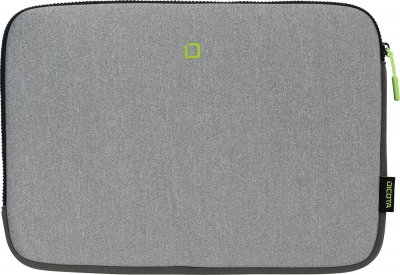 DICOTA Skin FLOW - Housse d'ordinateur portable - 13"" - 14.1"" - gris, vert