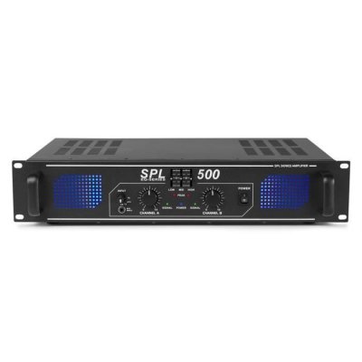 SKYTEC  SPL 500 Amplificateur 2x 250W EQ - Amplificateurs de puissance bicanaux