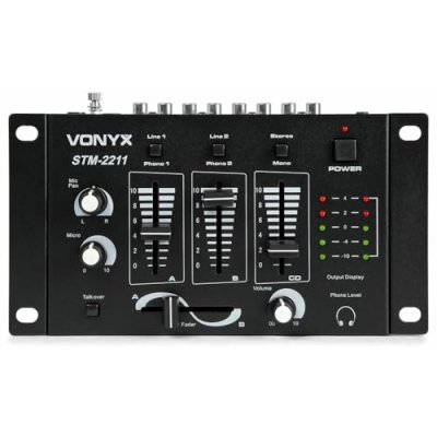 VONYX SkyTec STM-2211B Table de mixage 4 canaux - Noir