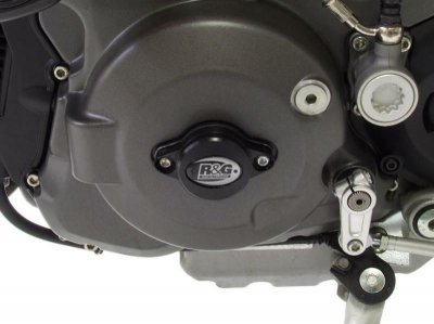 R&G RACING Slider moteur gauche  noir Ducati 848 Streetfighter 12-15