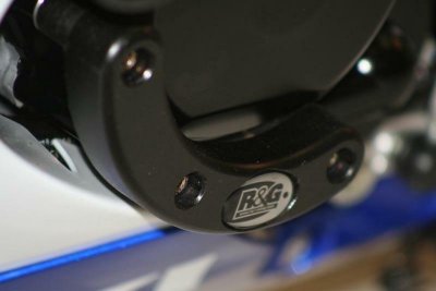 R&G RACING Slider moteur gauche  noir Suzuki GSX-R 750 06-10