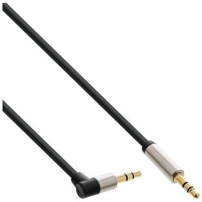 INLINE Slim  c&acirc;ble Audio Jack 3,5 mm m&acirc;le/m&acirc;le-coud&eacute; - 99223 st&eacute;r&eacute;o 3 m