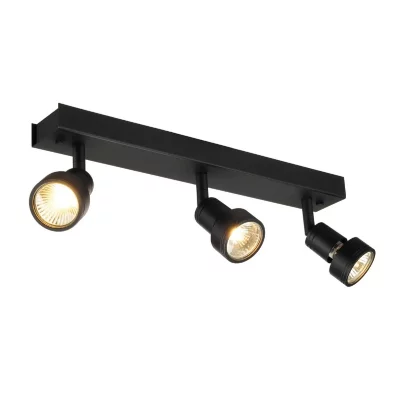 SLV  - Triple spot plafond Puri 3 L40 cm - Noir