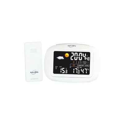 INOVALLEY Sm105 station m&eacute;t&eacute;o avec sonde - sans fil - ecran couleur - blanc
