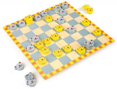 SMALL FOOT  company - 7354 - Jeu De Soci&eacute;t&eacute; Et Dames - Chat Et Souris