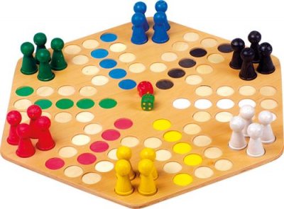 LEGLER SMALL FOOT COMPANY Ludo pour 6 joueurs - D&egrave;s 4 ans