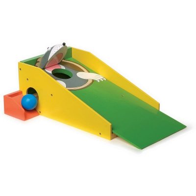 LEGLER Small foot jeu d'adresse le mini golf en bois taupe