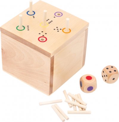 SMALL FOOT COMPANY Small foot jeu du cube en bois yeun