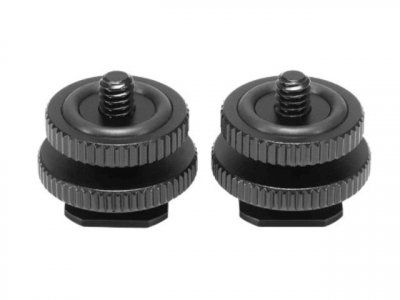 SMALLRIG  Cold Shoe 1631 W 3/8`` To 1/4 Camera Microphone Support Argent&eacute;