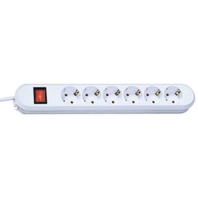 BACHMANN SMART - Coupe-circuit - connecteurs de sortie : 6 (alimentation) - 5 m cordon - blanc