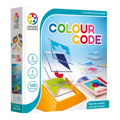 SMART GAMES  - Colour Code, Puzzle Game with 100 Challenges, 5+ Years