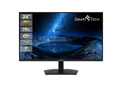 SMART TECH  Ecran PC 24 FHD 1920 x 1080 Dalle IPS-4ms-HDMI-VGA