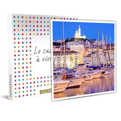  SMARTBOX - Croisi&egrave;re nocturne avec champagne &agrave; Marseille - Coffret Cadeau Sport & Aventure