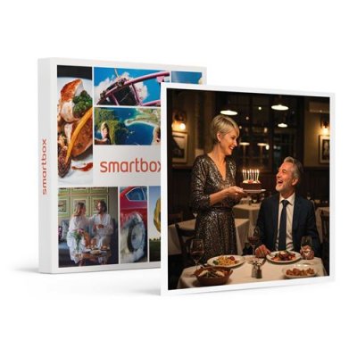  SMARTBOX - D&icirc;ner d'anniversaire gastronomique avec boissons ou ap&eacute;ritif - Coffret Cadeau Gastronomie