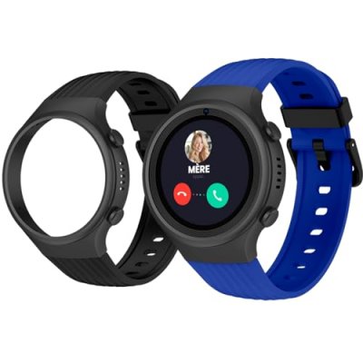SPC Smartee 4G Junior Noir avec bracelet Bleu