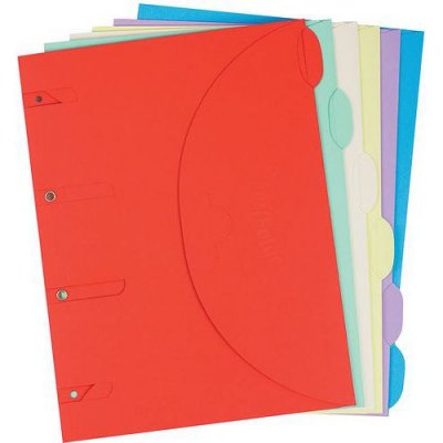 SMARTFOLDER  Assortis - Pack de 6 Pochettes de Rangement - format A4