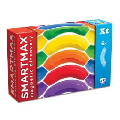 SMART Max - XT Set, 6 Curved Bars, Magnetic Discovery Extension Set, 6 pieces, 1+ Years