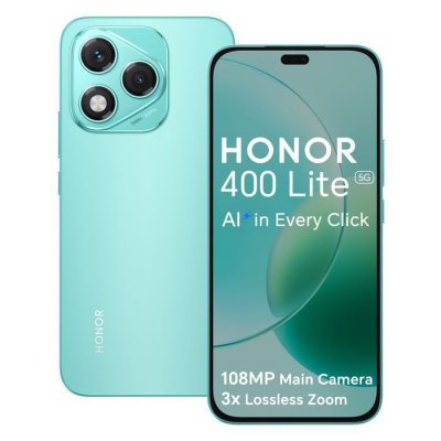 HONOR Smartphone 400 Lite 5G 12/256go 6.7"" AMOLED 108MP IA 35W WiFi AC Android 15 Vert