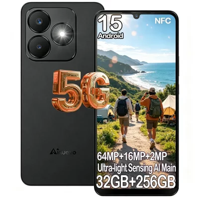 AINUEVO Smartphone 5G 32GB+256GB 6.75"" 120hz 5280mAh  Neo S25 Pro - Noir