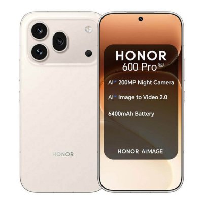 HONOR Smartphone 600 Pro 5G Double nano SIM 512 Go 12 Go RAM 6.57'' Blanc Or