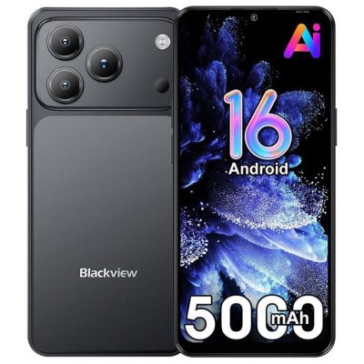 BLACKVIEW Smartphone  WAVE 8C Android 14 6 Go RAM 64 Go ROM noir