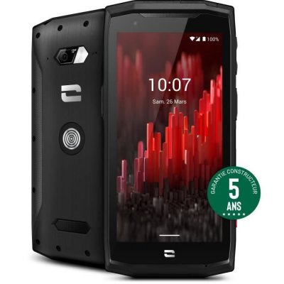 CROSSCALL Smartphone  Core-M5 4.95 pouces Double SIM 32 Go Noir 