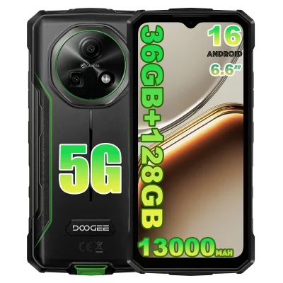 DOOGEE Smartphone  Fire 7 5G Double SIM 128 Go 6.6'' Vert