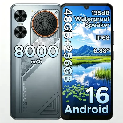 DOOGEE Smartphone  M30 Double SIM 256 Go 6.88"" Argent