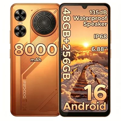 DOOGEE Smartphone  M30 Double SIM 256 Go 6.88"" Orange