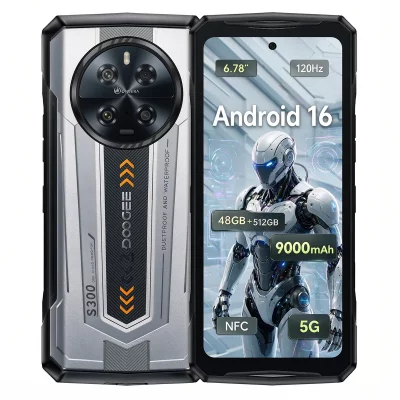 DOOGEE Smartphone  S300 Robuste 5G Double SIM 12 Go 512 Go 6.78"" Argent