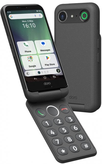 DORO Smartphone  Aurora A20 4.5"" Double nano SIM 64 Go Graphite