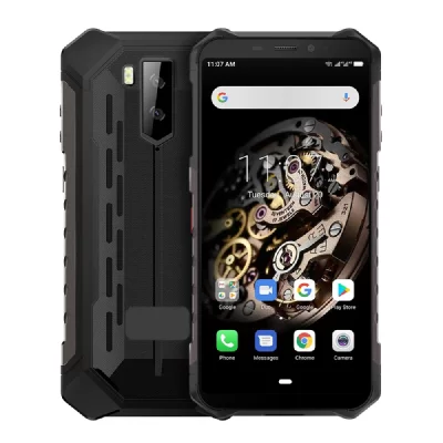 YONIS Smartphone Incassable Android 8.1 T&eacute;l&eacute;phone Antichoc 5.5 Pouces 2Go + 16Go Noir + SD 64Go
