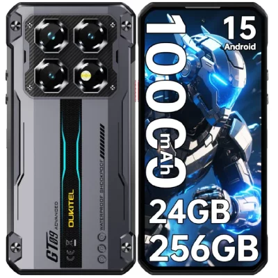 OUKITEL Smartphone Incassable  WP60 5G 7,2"" Android 15 24Go+256Go 10000mAh Noir