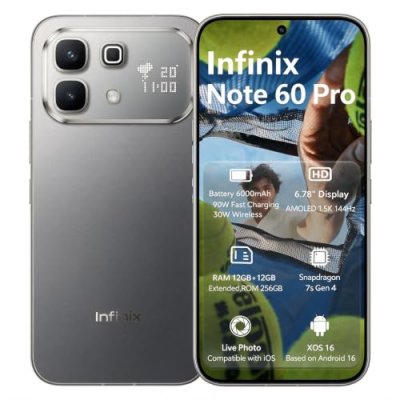 INFINIX Smartphone  Note 60 Pro 5G Double Nano SIM 256 Go 6.78'' Titanium