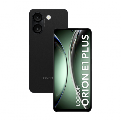 LOGICOM Smartphone  Orion E1 Plus 6,75"" Double nano SIM 128 Go Noir