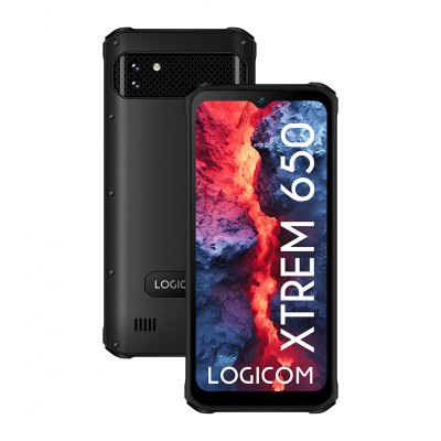 LOGICOM Smartphone  Xtrem 650 6,51"" Double nano SIM 128 Go Noir