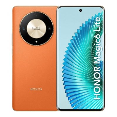 HONOR Smartphone Magic 6 lite 5G Double SIM 8 Go 256 Go Orange Ecran 6,78