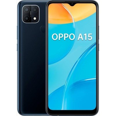 OPPO Smartphone  A15 6,52 pouces 32 Go Double SIM Noir dynamique 