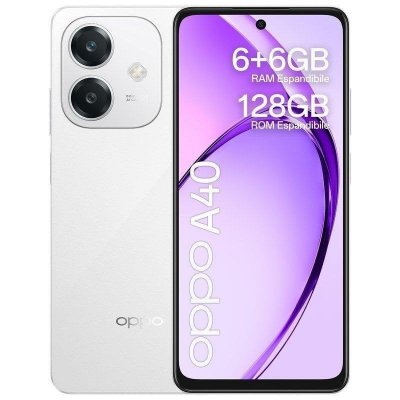 OPPO Smartphone  A40 6,67"" Double nano SIM 128 Go Blanc &eacute;toil&eacute;