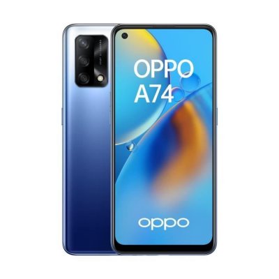 OPPO Smartphone  A74 6.43 pouces Double SIM 128 Go Bleu 