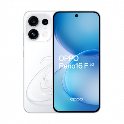 OPPO Smartphone  Reno16 F 6,57"" 5G Double nano SIM 256 Go Blanc Pop