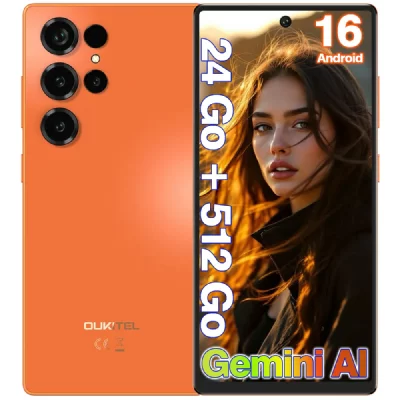 OUKITEL Smartphone  C66 Android 16 T&eacute;l&eacute;phone 6,73"" - 24Go+512Go 5000mAh 120Hz 64MP